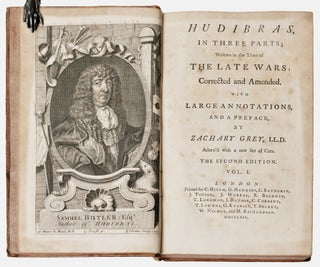 Item #BB0114 Hudibras, in three parts; written in the time of the late wars: corrected and...