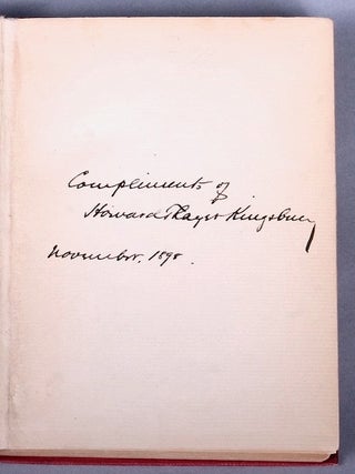 Cyrano de Bergerac [Presentation Copy] ; Translated by Howard Thayer Kingsbury: Accepted and Played by Richard Mansfield