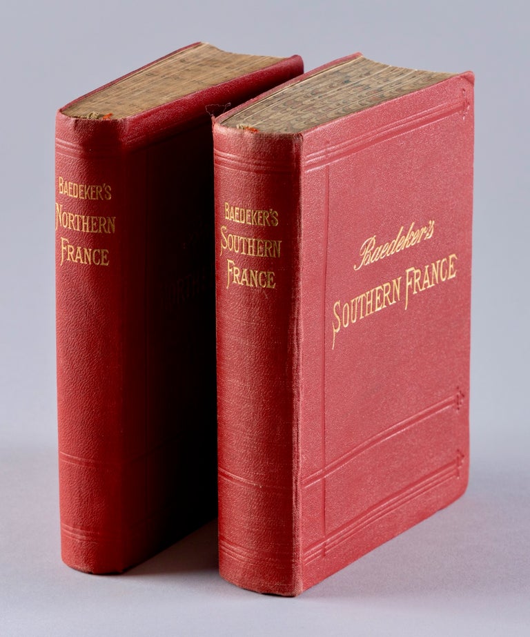 Item #BB0886 Northern France from Belgium and the English Channel to the Loire excluding Paris and its Environs; [with] Southern France and Corsica; Handbook for Travellers. Karl BAEDEKER, Ludwig Johannes.