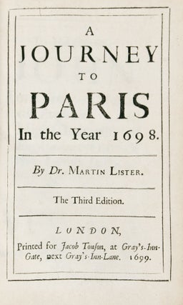 A journey to Paris in the year 1698