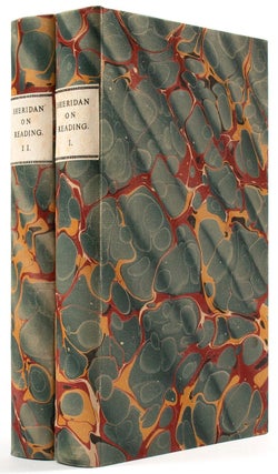 Item #BB1334 Lectures on the art of reading [Parts I & II]. Thomas SHERIDAN