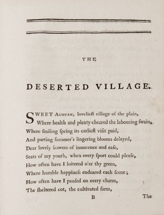 The Deserted Village, A Poem