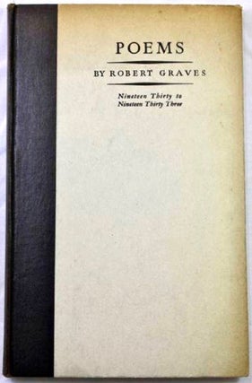 Item #BB1409 Poems 1930-1933. Robert GRAVES
