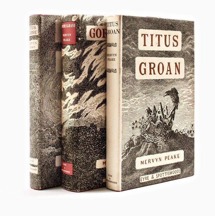 Item #BB1626 [The Gormenghast Trilogy, comprising] Titus Groan; Gormenghast, [and] Titus Alone. Mervyn PEAKE.