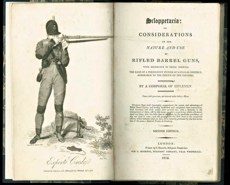 Item #BB1812 Scloppetaria: or Considerations of the Nature and Use of Rifled Barrel Guns, with Reference to Their Forming the Basis of a Permanent System of National Defence, Agreeable to the Genius of the Country. Captain Henry BEAUFOY, attributed to.
