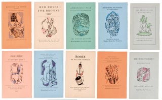 Item #BB1890 The Poetry Quartos, Twelve brochures each containing a new poem by an American poet...