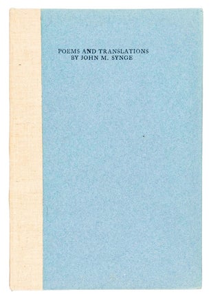Item #BB1955 Poems and Translations. John Millington SYNGE, introduces W. B. Yeats