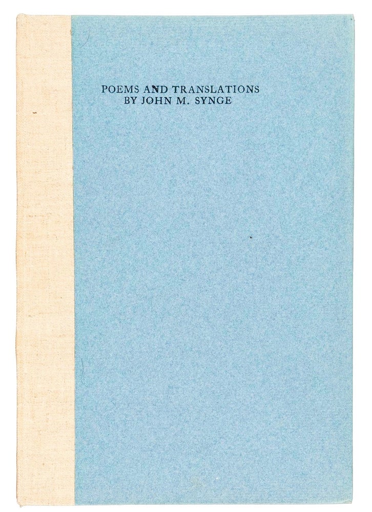 Item #BB1955 Poems and Translations. John Millington SYNGE, introduces W. B. Yeats.