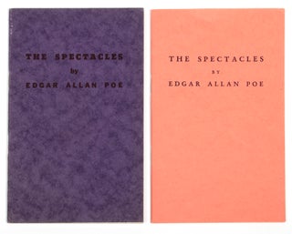 Item #BB2055 [Forgeries] The Spectacles [First and Second Printings]. Edgar Allan POE