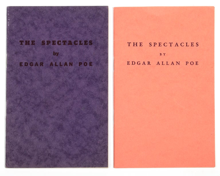 Item #BB2055 [Forgeries] The Spectacles [First and Second Printings]. Edgar Allan POE.
