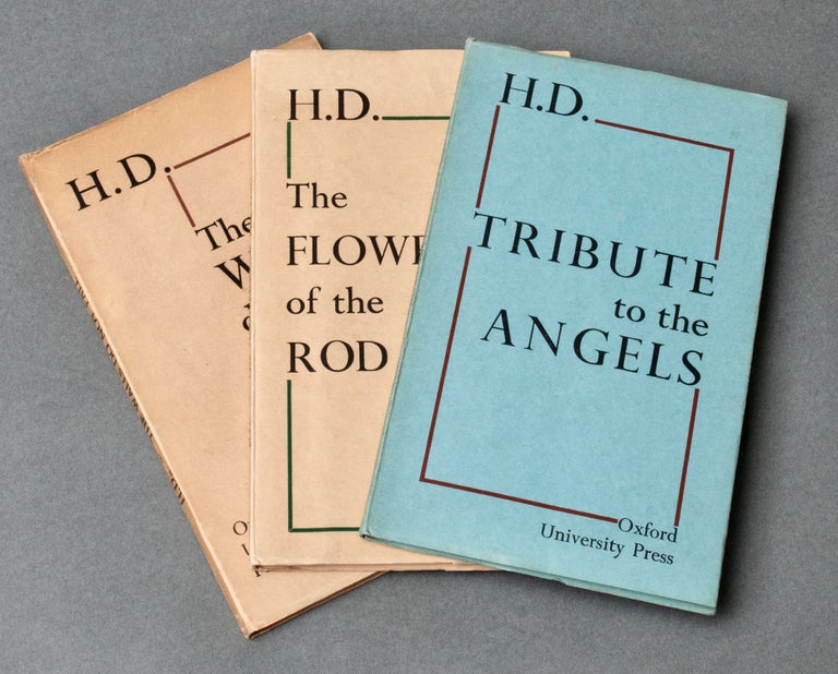 Item #BB2103 [Trilogy, comprising], The Walls Do Not Fall; [together with] Tribute to the Angels, [and] The Flowering of the Rod. H. D., Hilda Doolittle.