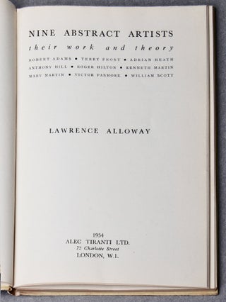 Nine Abstract Artists, their Work and Theory