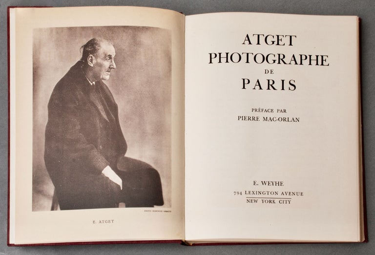Item #BB2247 [Photobook] Atget Photographe de Paris [Ben Shahn's copy]. E. ATGET, Berenice Abbott, Eugène.
