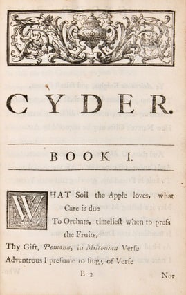Cyder. A Poem in Two Books
