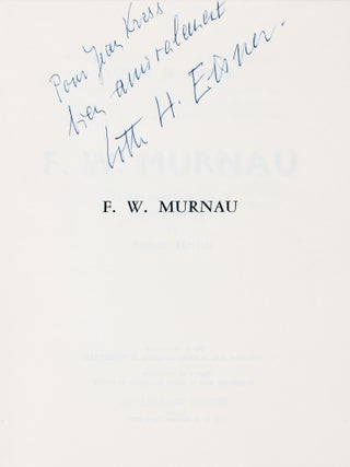 [Cinema] F. W. Murnau [Inscribed to Jean Kress]