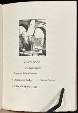 Catalogue of an Exhibition of Wood-Engravings, Etchings and Drawings, November 28 to December 10, 1921