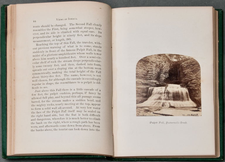 Item #BB2377 [Photobook] [Waterfalls] Views around Ithaca : being a description of the waterfalls and ravines of this remarkable locality. F. W. CLARKE, Frank Wigglesworth.