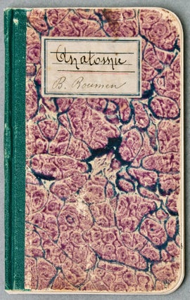 Item #BB2388 [Medical Manuscript] Anatomie. Notes l’homme [Cover Title: Anatomie. B. Roumen]....