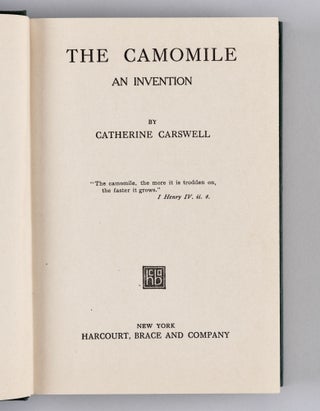 The Camomile. An invention [John K. Martin's copy]