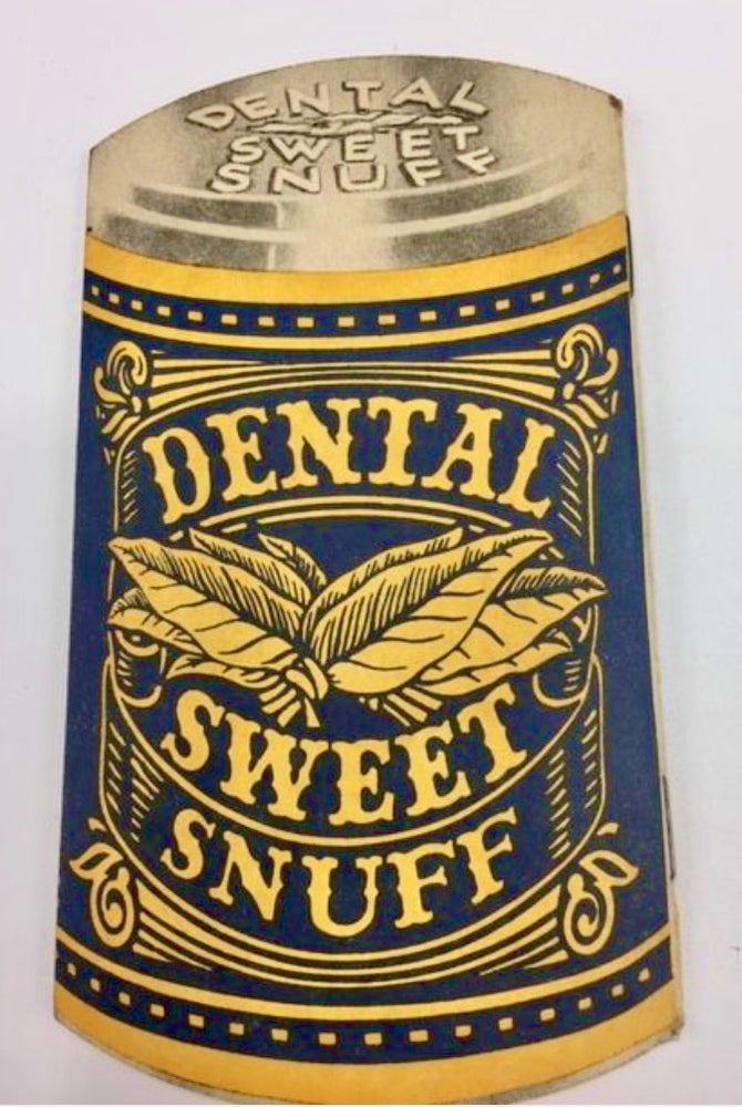 Item #BB2427 [Shape Book] [Tobacco] [Die Cut] Dental Scotch Snuff. AMERICAN SNUFF CO.