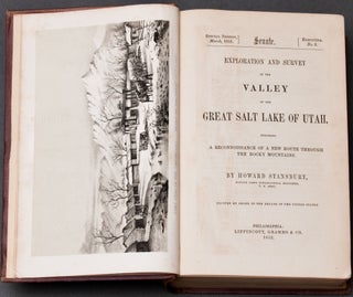 [Utah] [Great Salt Lake] Exploration and Survey of the Valley of the Great Salt Lake of Utah, including a reconnoissance of a new route through the Rocky Mountains [Senate Issue]