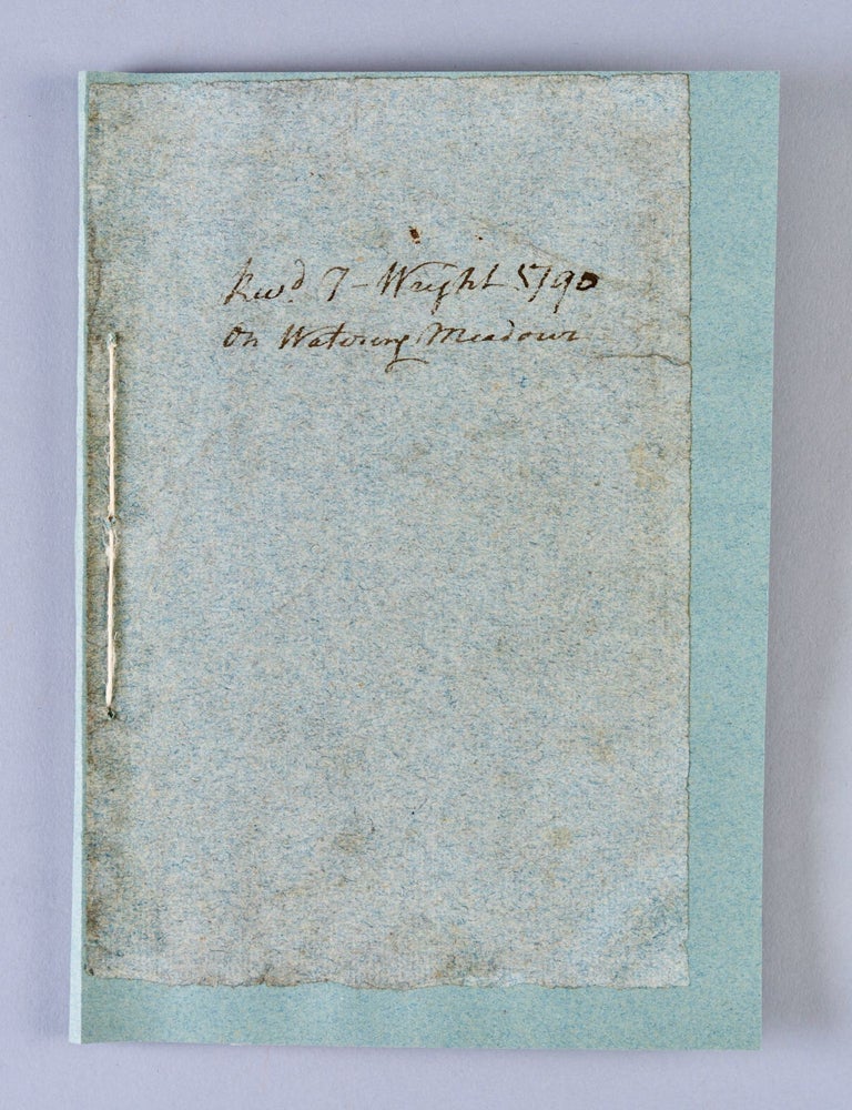 Item #BB2447 The advantages and method of watering meadows by art. The second edition, with two descriptive plates; and with occasional extracts and remarks upon Wimpey, Forbes, Boswell, and other writers on this subject. Rev. T. WRIGHT, Thomas.