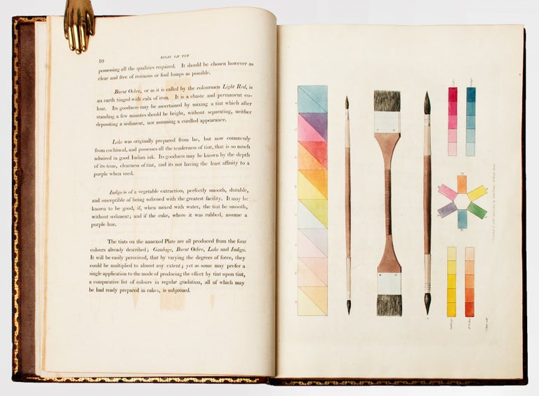 Item #BB2461 A Practical Essay on the Art of Colouring and Painting Landscapes in Water Colours, with Ten Illustrative Engravings; [bound with] A Practical Illustration of Gilpin's Day, Representing the Various Effects on Landscape Scenery from Morning till Night, in Thirty Designs from Nature. John Heaviside CLARK, William Gilpin.