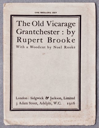 Item #BB2567 The Old Vicarage, Grantchester. Rupert BROOKE