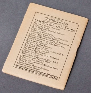 Catalogue of an Exhibition of Paintings, Pastels, Drawings and Woodcuts illustrating Col. T. E. Lawrence's Book "Seven Pillars of Wisdom." With Prefaces by Bernard Shaw and T. E. Lawrence