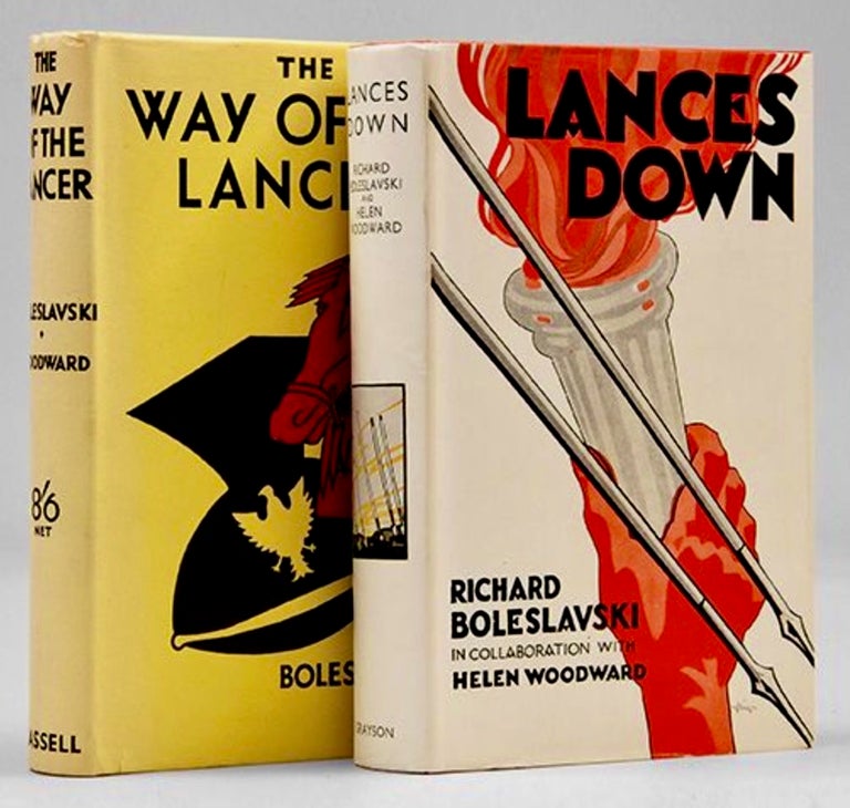 Item #BB2584 [World War] The Way of the Lancer [together with] Lances Down. Between the Fires in Moscow. Richard BOLESLAVSKI, Helen Woodward, Boleslavsky.