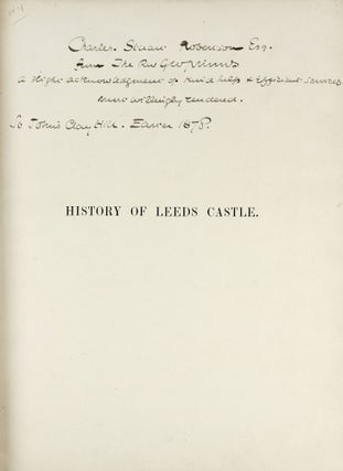 [Photobook] [Castles] The History and Description Of Leeds Castle, Kent
