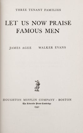 [Photobook] Let Us Now Praise Famous Men