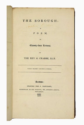 The Borough : a poem, in twenty-four letters [Peter Grimes]